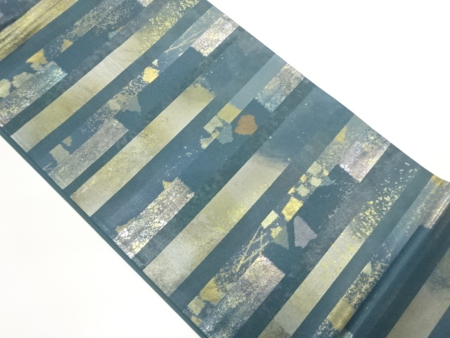 JAPANESE FUKURO OBI / STRIPE & FLOWER